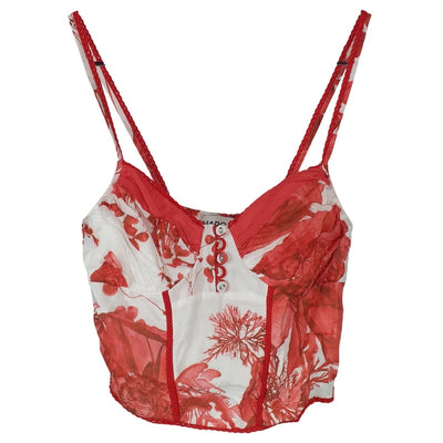 Charo Ruiz Floral Formula Red Pelsy Camisole Size S