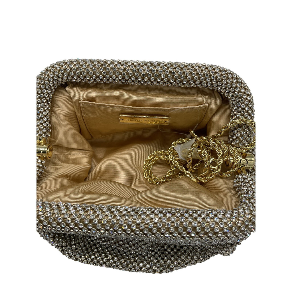 Loeffler Randall 'Doreen' Gold Crystal Clutch OS