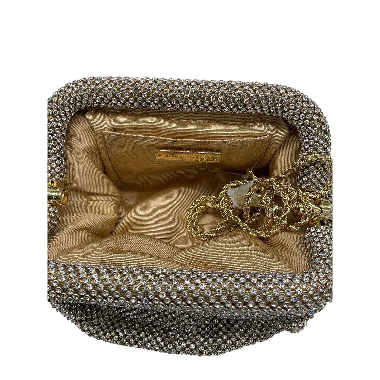 Loeffler Randall 'Doreen' Gold Crystal Clutch OS