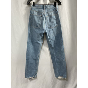 Agolde 'Lana' Blue Cotton Vintage Straight Denim Jeans Size 25