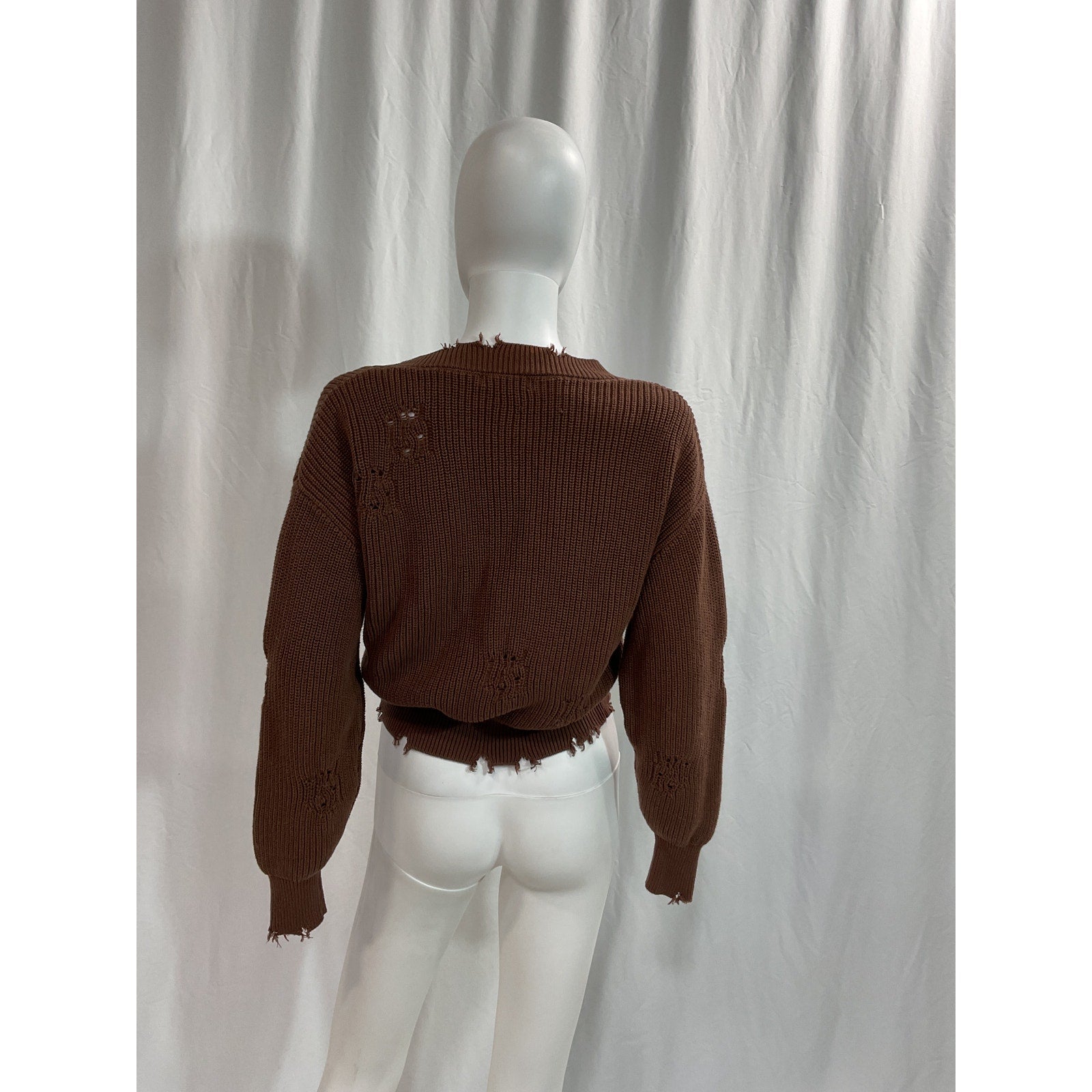 Ser.O.Ya 'Syd' Brown Drop Shoulder Sweater Size XS