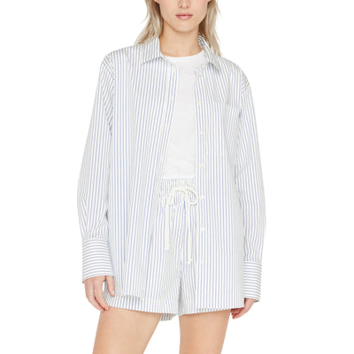 Frame Striped Multicolor Oversized Button Down Shirt Size XS / TP
