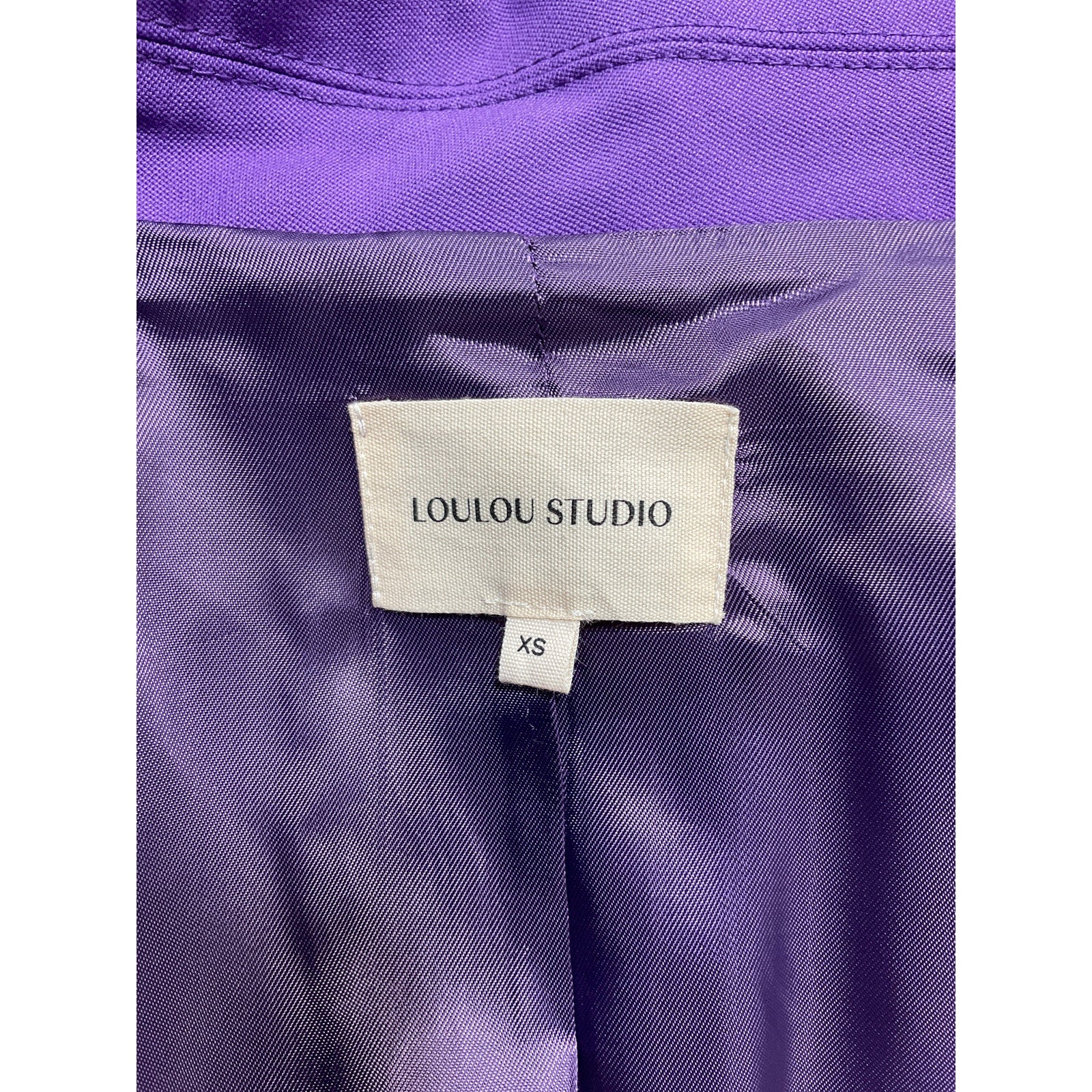 Loulou Studio 'Harat' Purple Wool Blazer Size XS