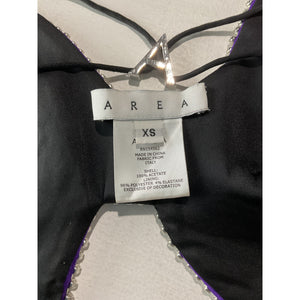 Area Crystal Purple Acetate Bow Top Size XS