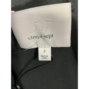 Cinq à Sept 'Etty' Black Gathered Mesh Mini Dress Size 2 - NWT
