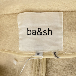 Ba&sh Cozy Beige Patch Pocket Coat Size XS