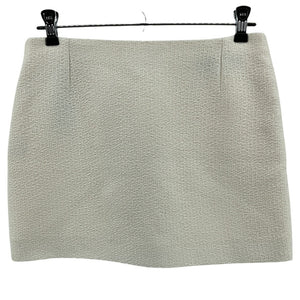 Gucci Textured Off White Boucle Tweed Mini Skirt Size 40 IT