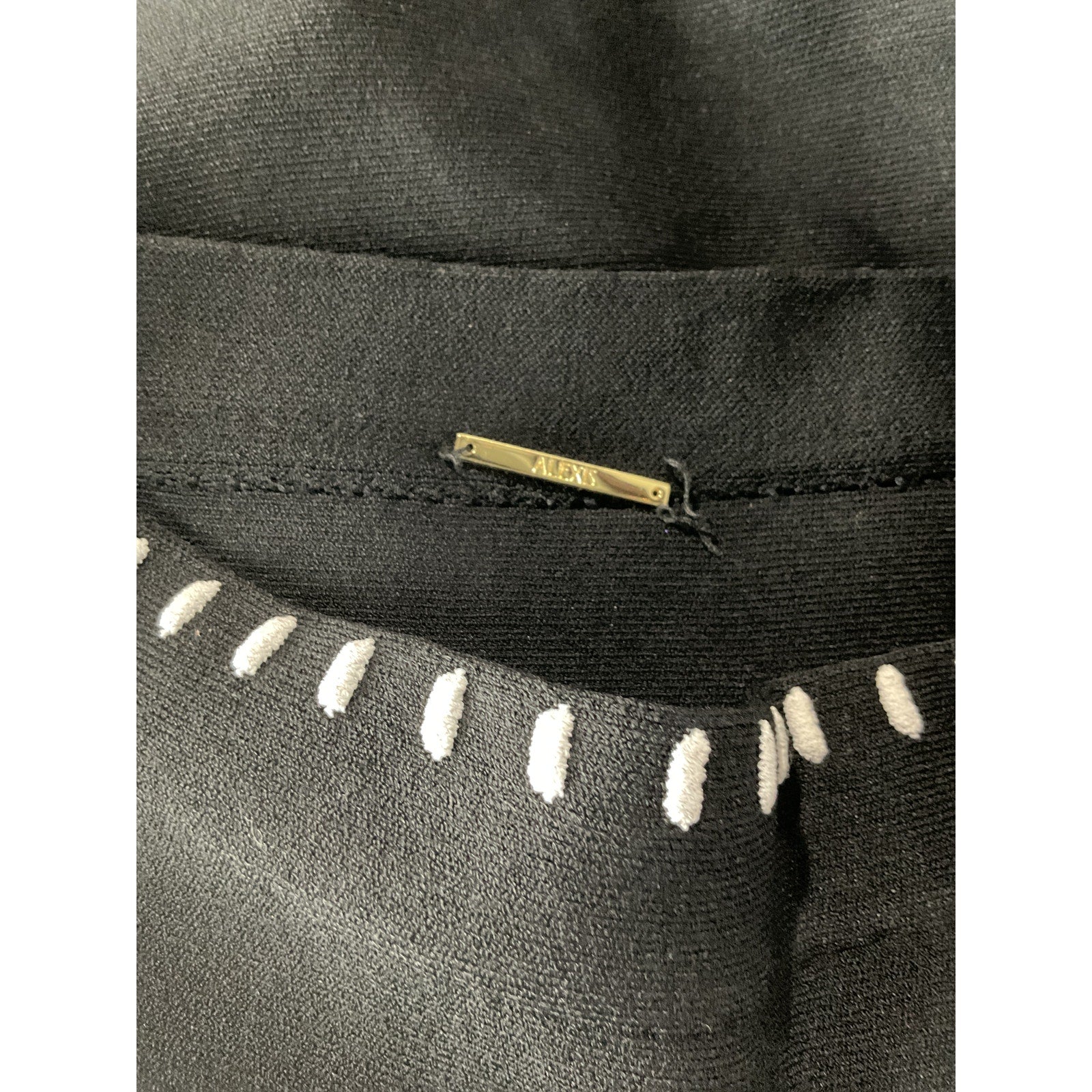 Alexis 'Simone' Black Viscose Skirt Size XS