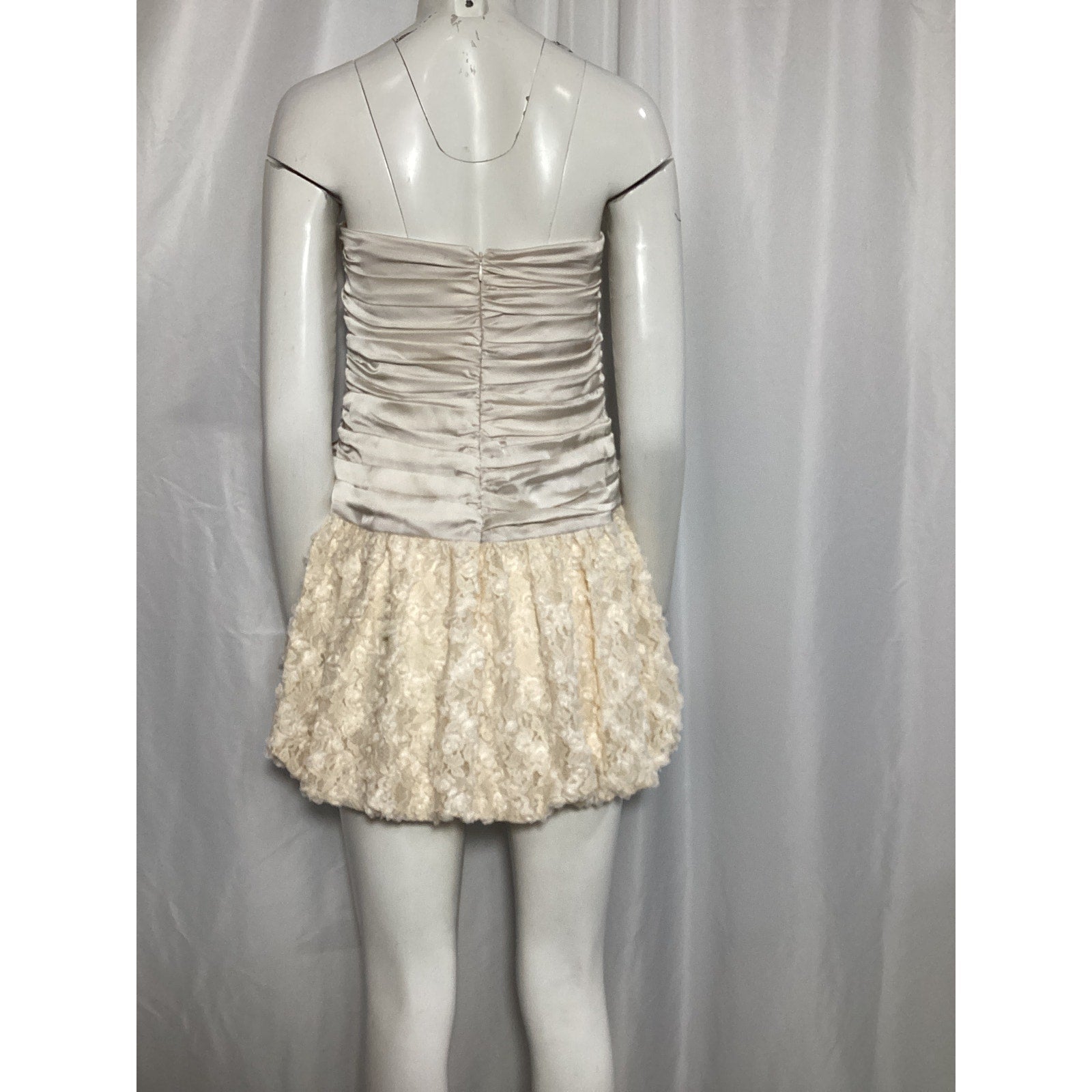 Majorelle 'Ileisha' White Satin Mini Dress Size L