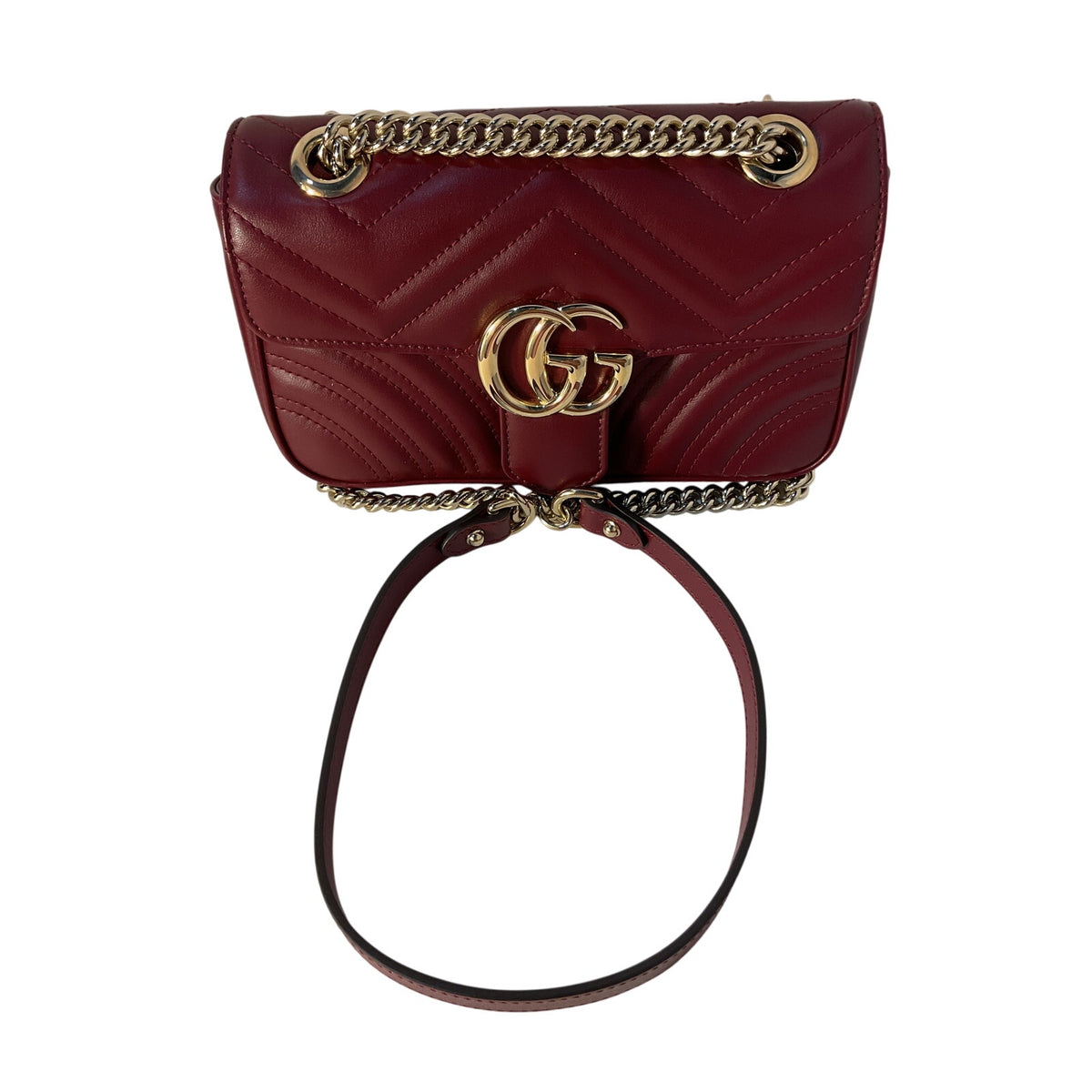 Gucci Small Burgundy Marmont Bag