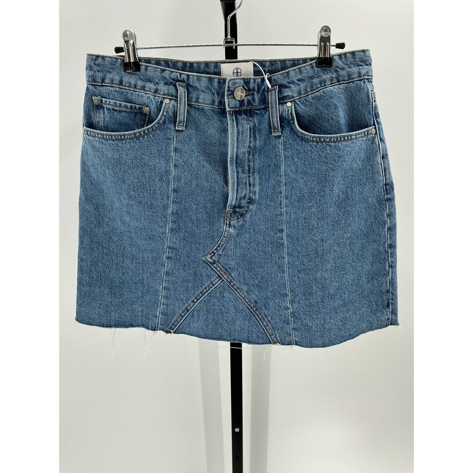 Anine Bing 'Connie' Blue Cotton Skirt Size 30