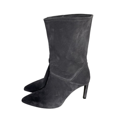 Allsaints Suede Grey Steel Orlana Boots Size EU 40 / US 10