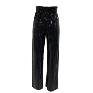 Alice + Olivia Sequin Black Elba Pants Size XS