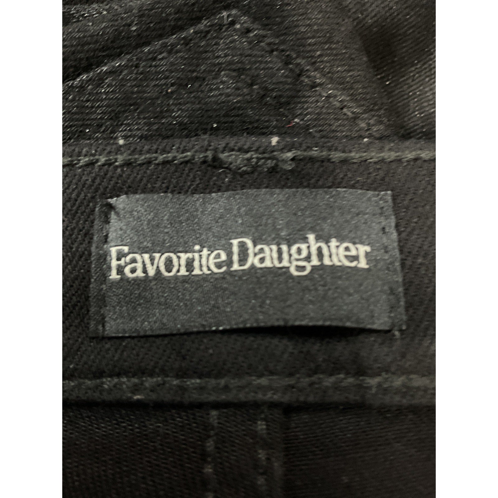 Favorite Daughter 'Valentina' Black Bootleg Coated Demin Jean Pant Size 27