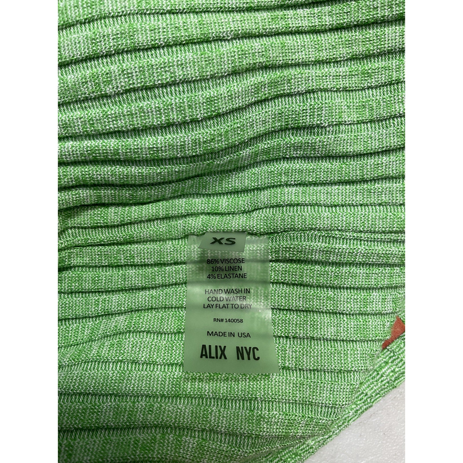 Alix Nyc 'Larue' Green Viscose Mini Skirt Size XS