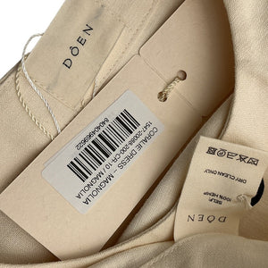 Dôen Buttoned Beige Coralie Dress Size 10