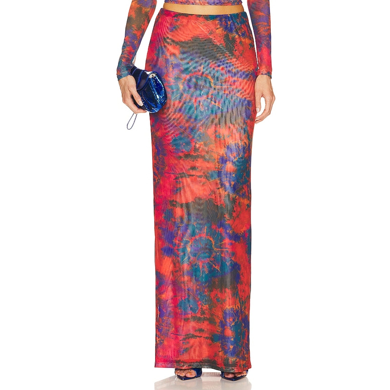 Ronny Kobo 'Madrid' Orange Skirt Size S