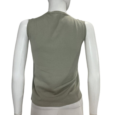 Prada Classic Sage Crew Neck Sweater Size 40 IT / US 4