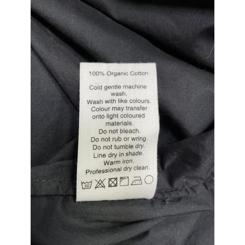 Matteau 'Shirred' Black Cotton Triangle Maxi Dress Size 2