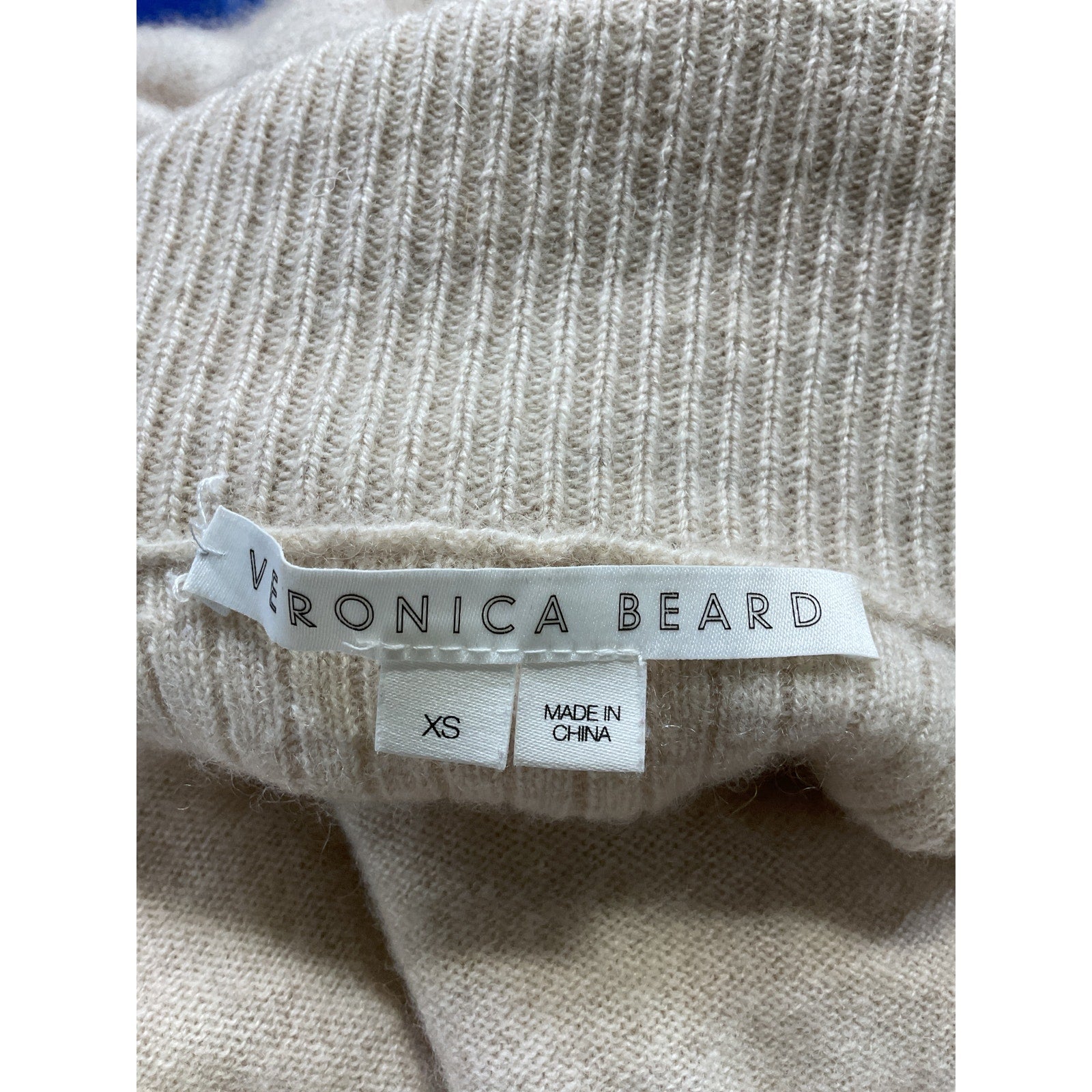 Veronica Beard 'Kressy' White Cashmere Turtleneck Sweater Size XS