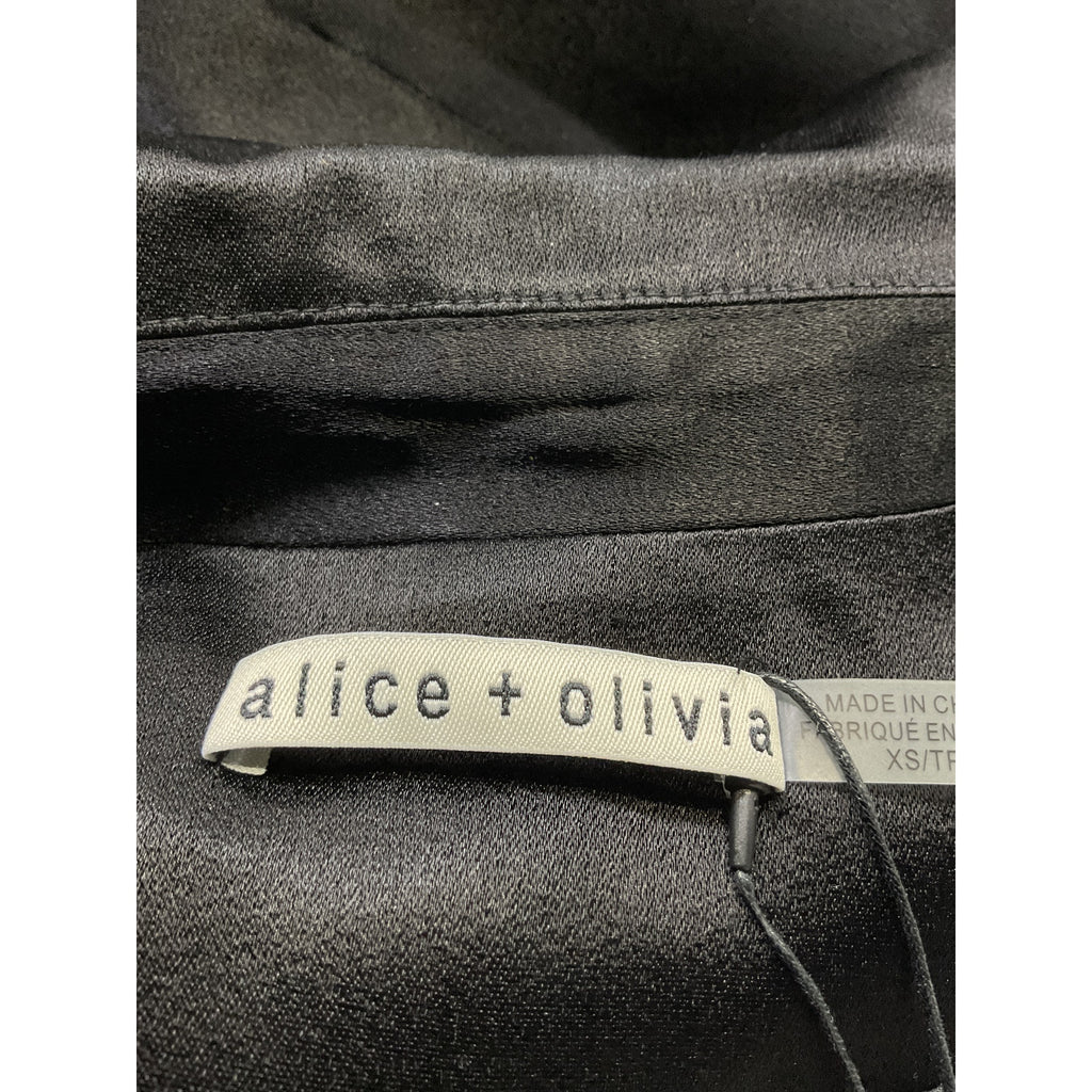 Alice + Olivia 'Everly' Black Lace Maxi Blazer Size XS