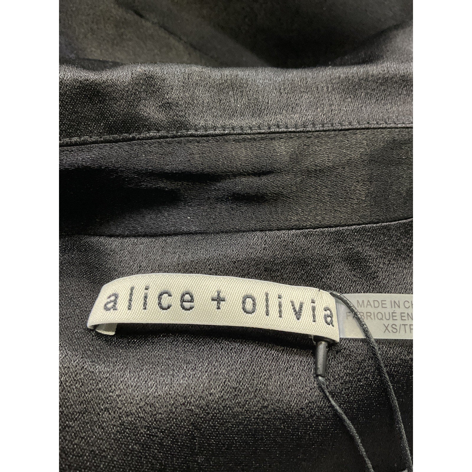 Alice + Olivia 'Everly' Black Lace Maxi Blazer Size XS
