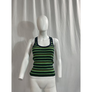 A.L.C. 'Iris' Green Sheer Top Size M
