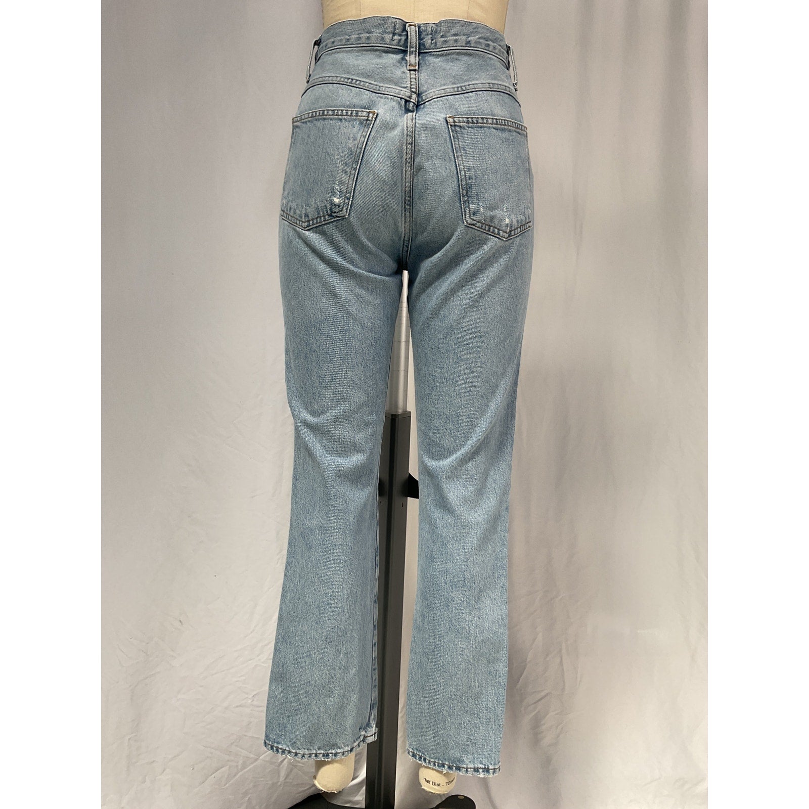 Agolde Pinch Waist Blue Cotton High Rise Kick Denim Jean Size 26