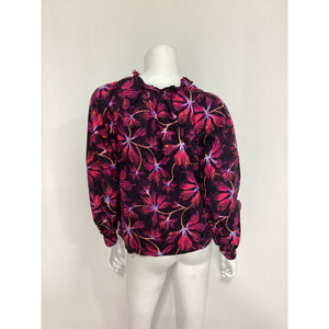 Ulla Johnson 'Marlie' Red Cotton Poplin Blouse Size 0