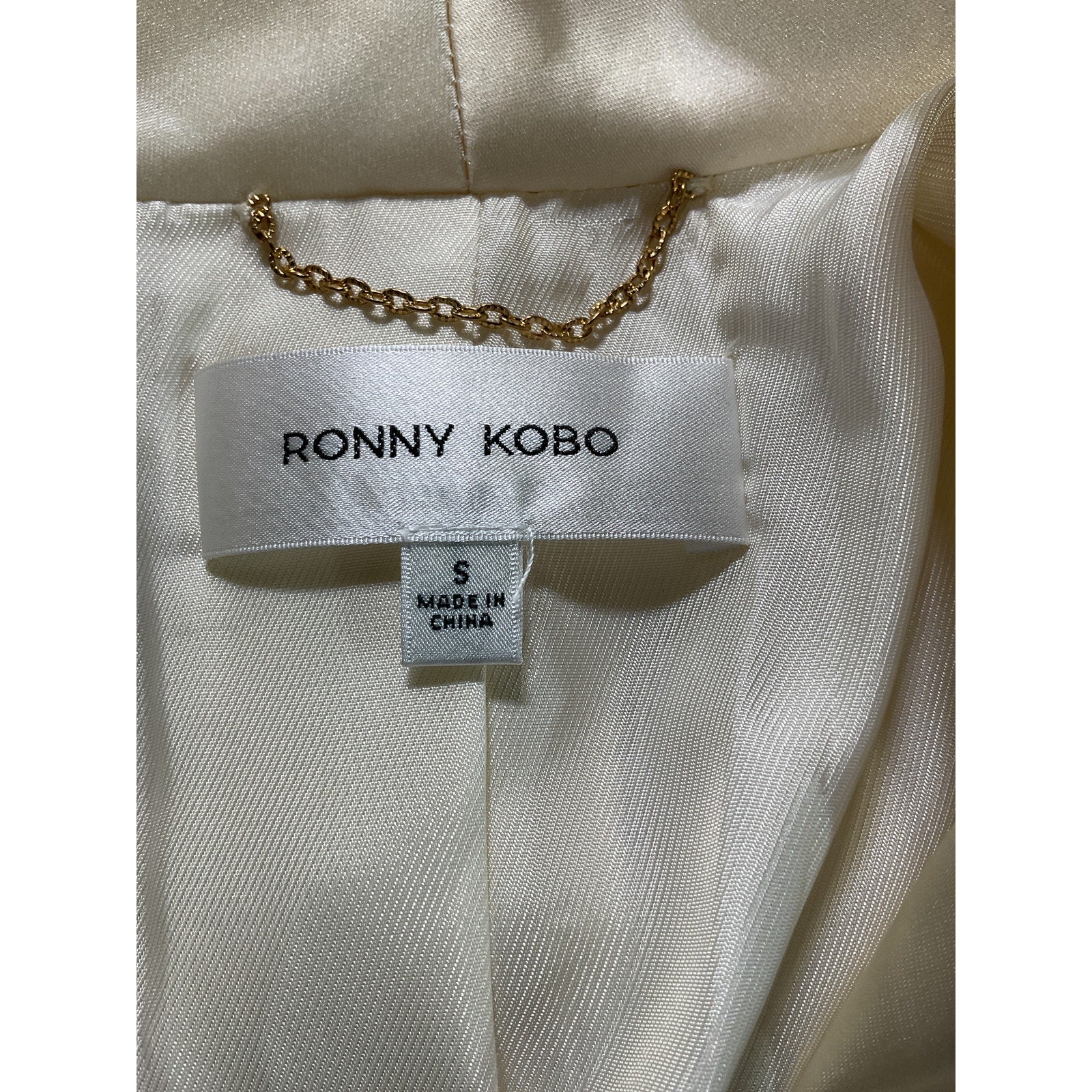 Ronny Kobo 'Everlan' White Blazer Size S - NWT