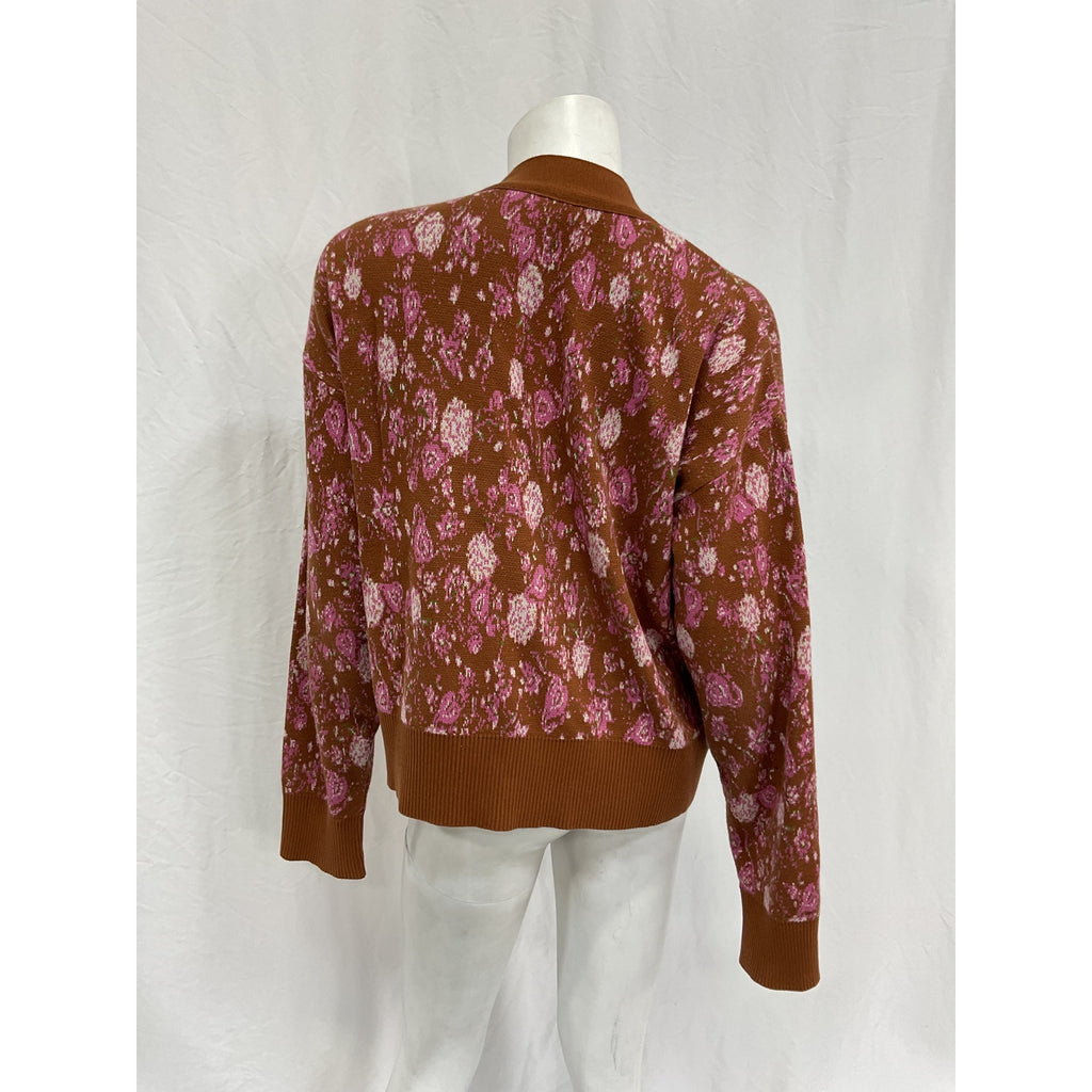 Hemant And Nandita 'Fara' Red Cotton Cardigan Size S