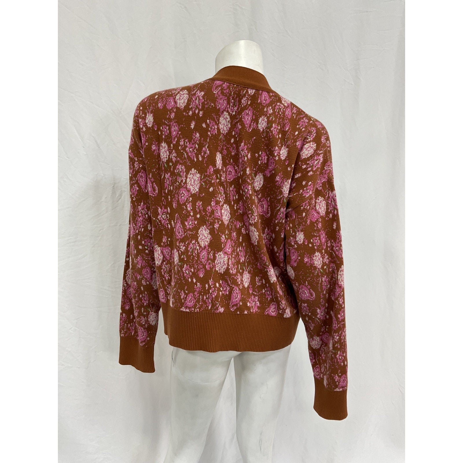 Hemant And Nandita 'Fara' Red Cotton Cardigan Size S