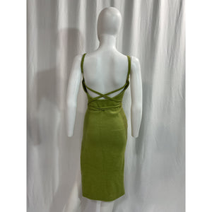 Line & Dot 'Megan' Green Wrap Dress Size S