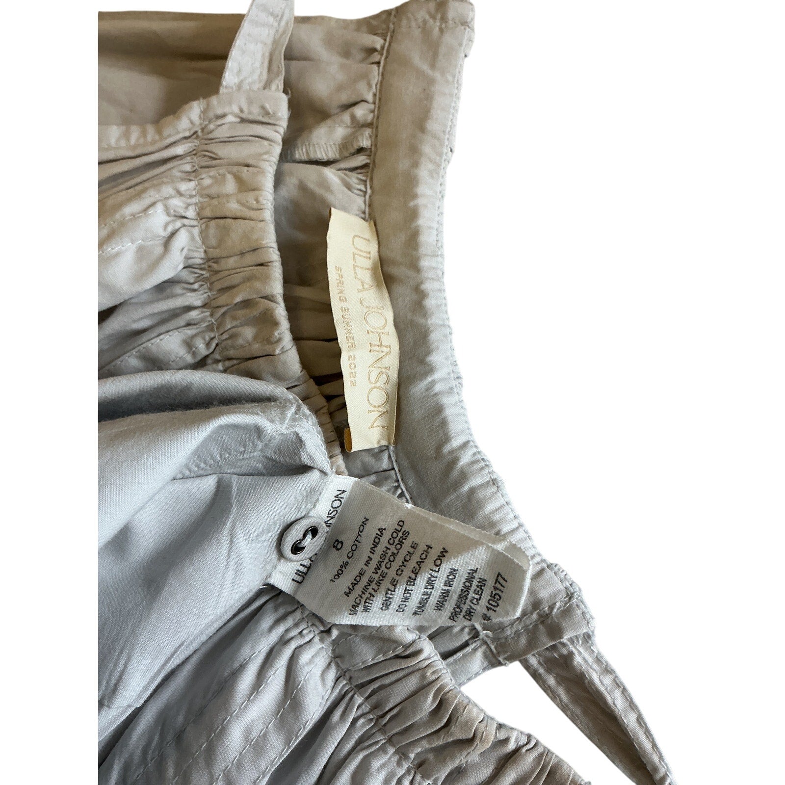 Ulla Johnson 'Joni' White Cotton Dress Size 8
