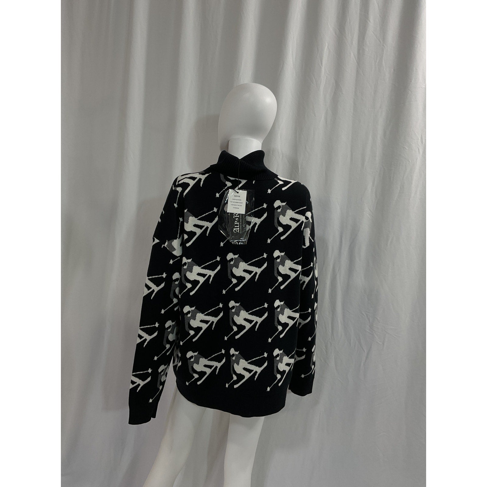 Alp N Rock 'Desi' Black Turtleneck Sweater Size XL - NWT