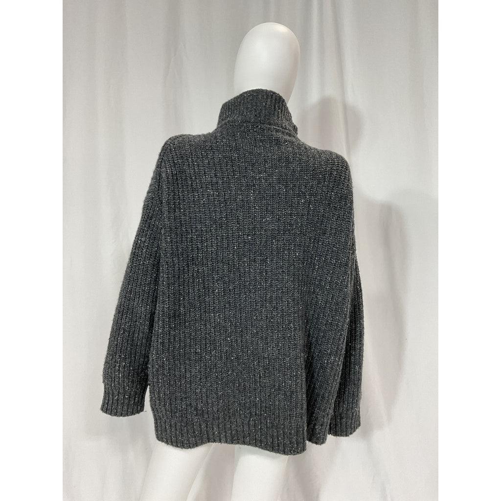 Hatch 'The Tweed Jo' Black Long Sleeve Sweater Size 2