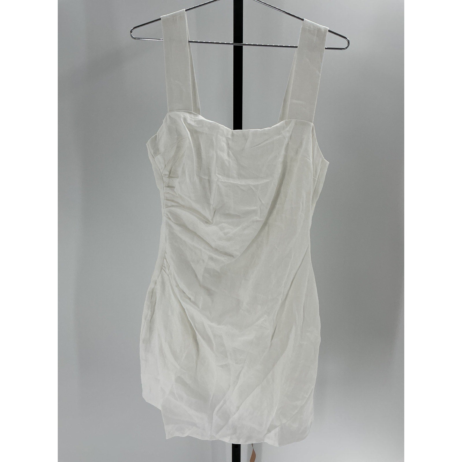 Reformation 'Elana' White Linen Mini Dress Size 6