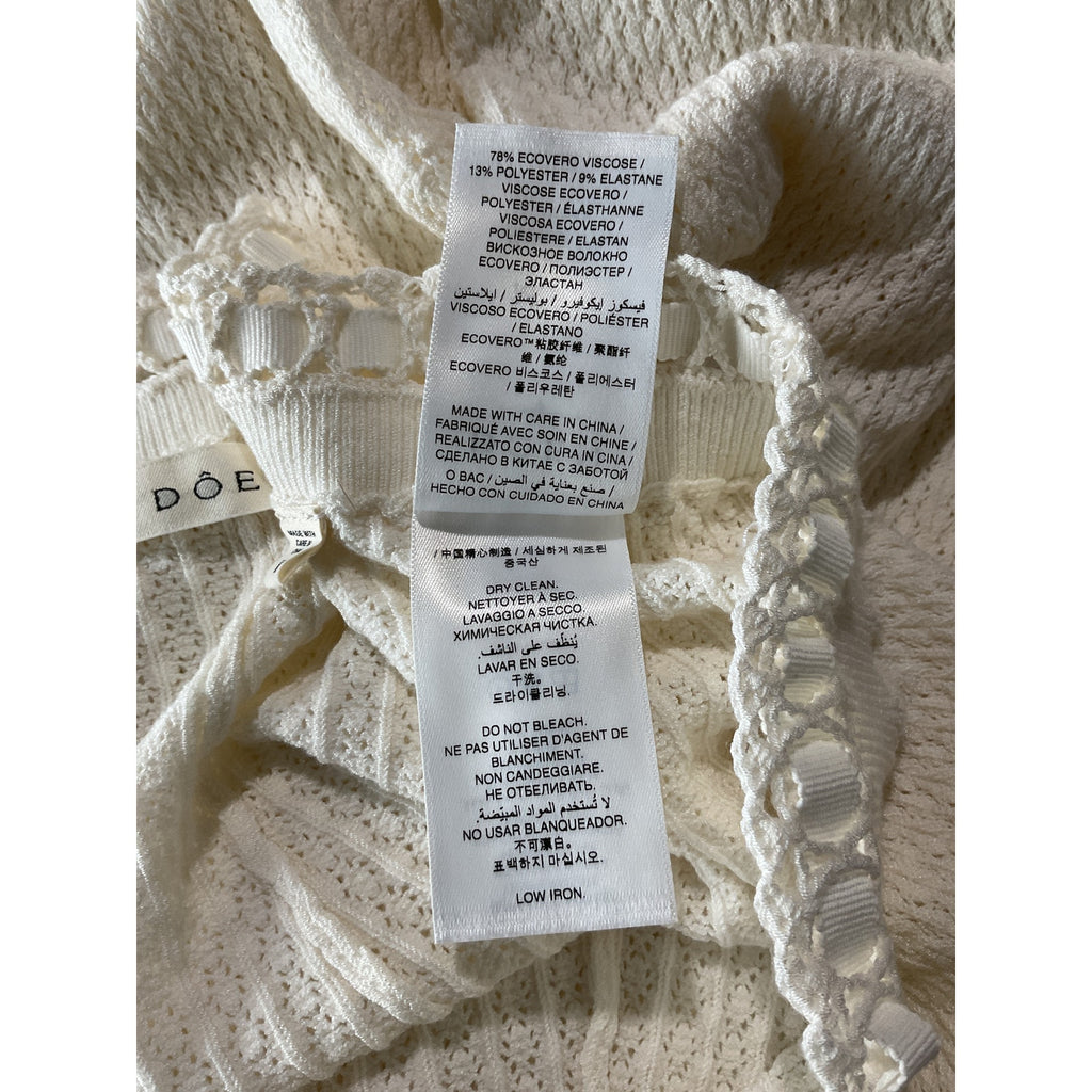 D�en 'Evonne' Ivory Viscose Pant Size M