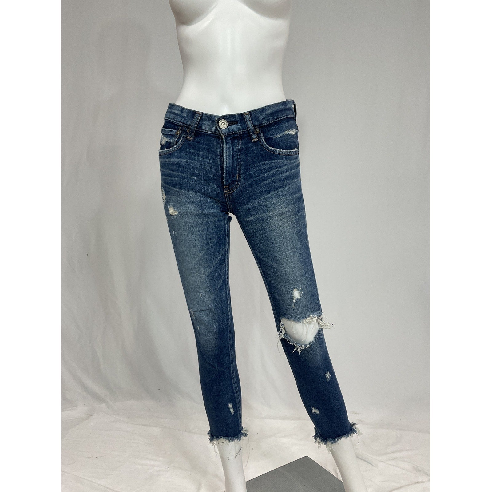 Moussy 'Glendele' Blue Skinny Denim Jean Size 25