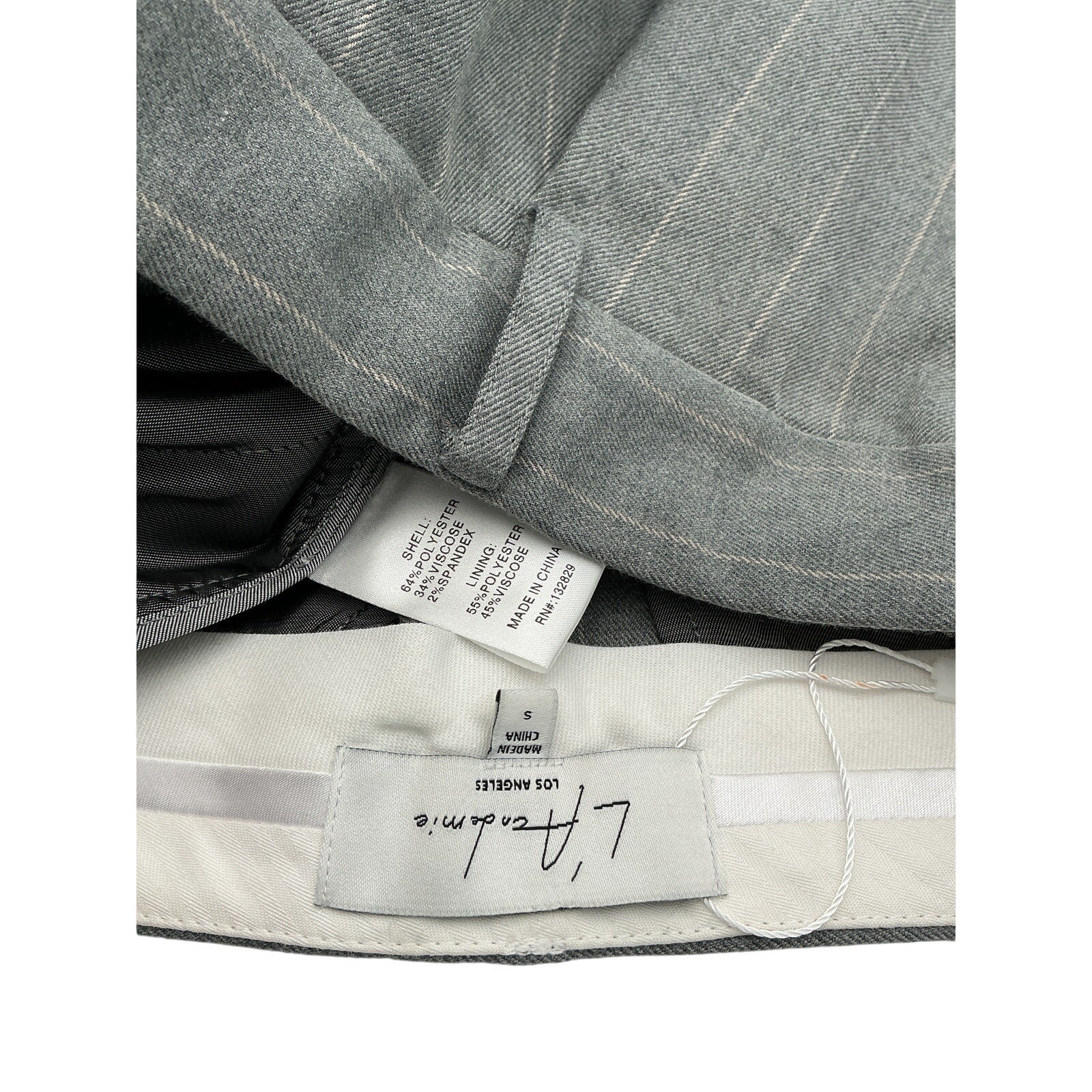 L'Academie 'Ainsley' Grey Polyester Trouser Size S
