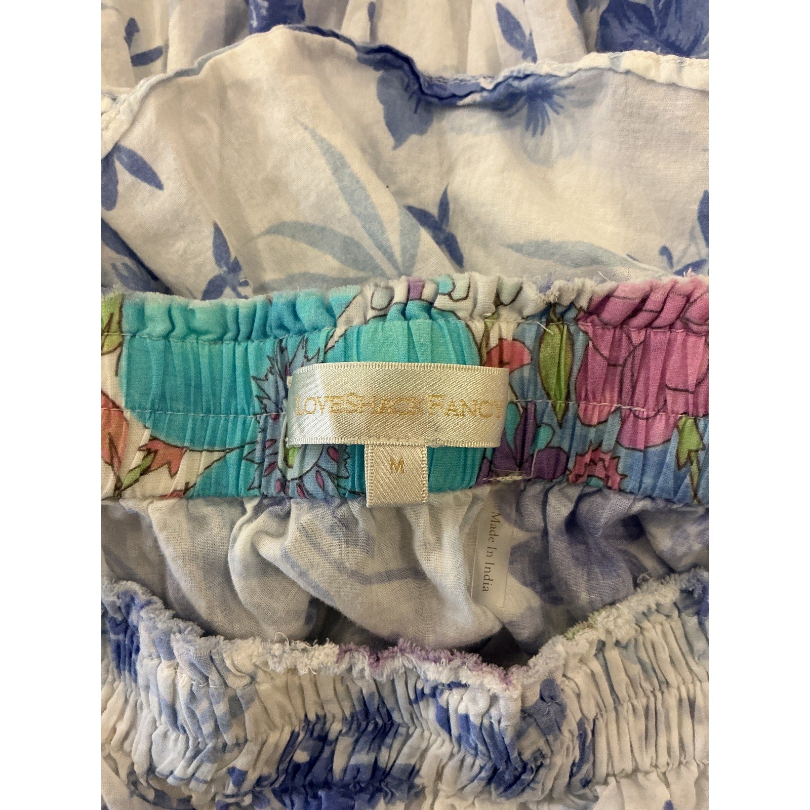 Loveshackfancy 'Ruffle' White Mini Skirt Size M