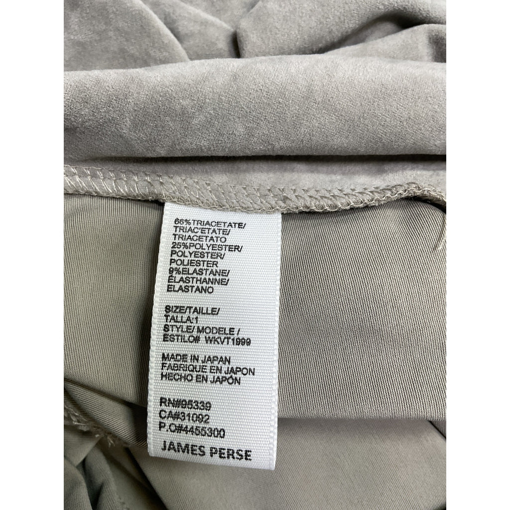 James Perse 'Velvet' Grey Triacetate Flare Legging Size 1