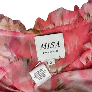 Misa Los Angeles Ruffled Multicolor Lilian Dress Size S