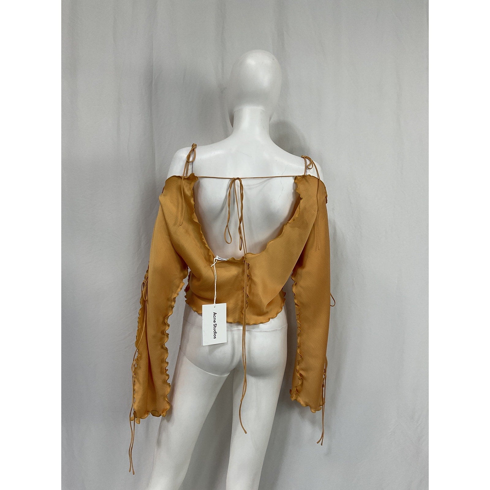 Acne Studios Tan Polyester Top Size 36 - NWT