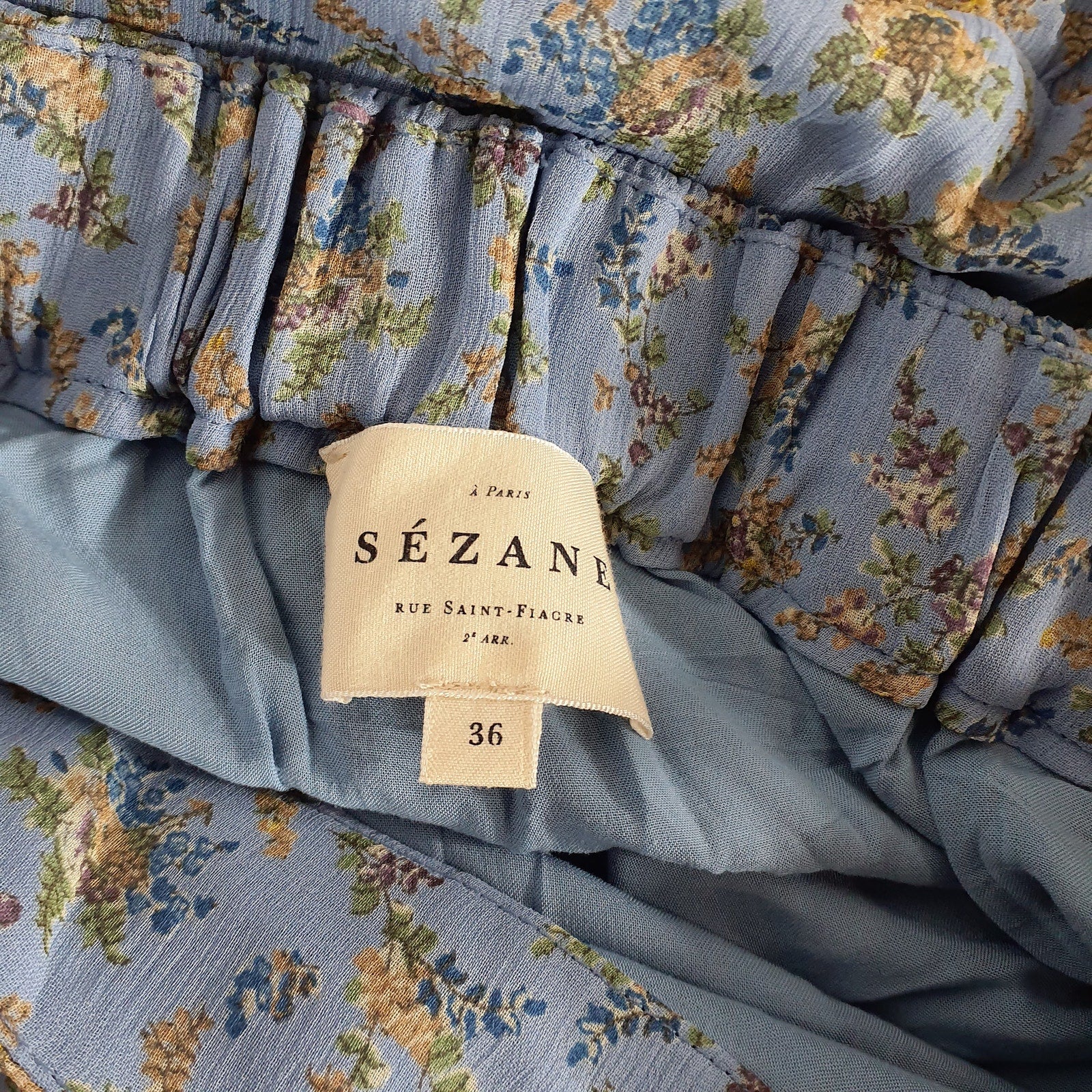 Sézane 'Tammie' Blue Skirt Size 4