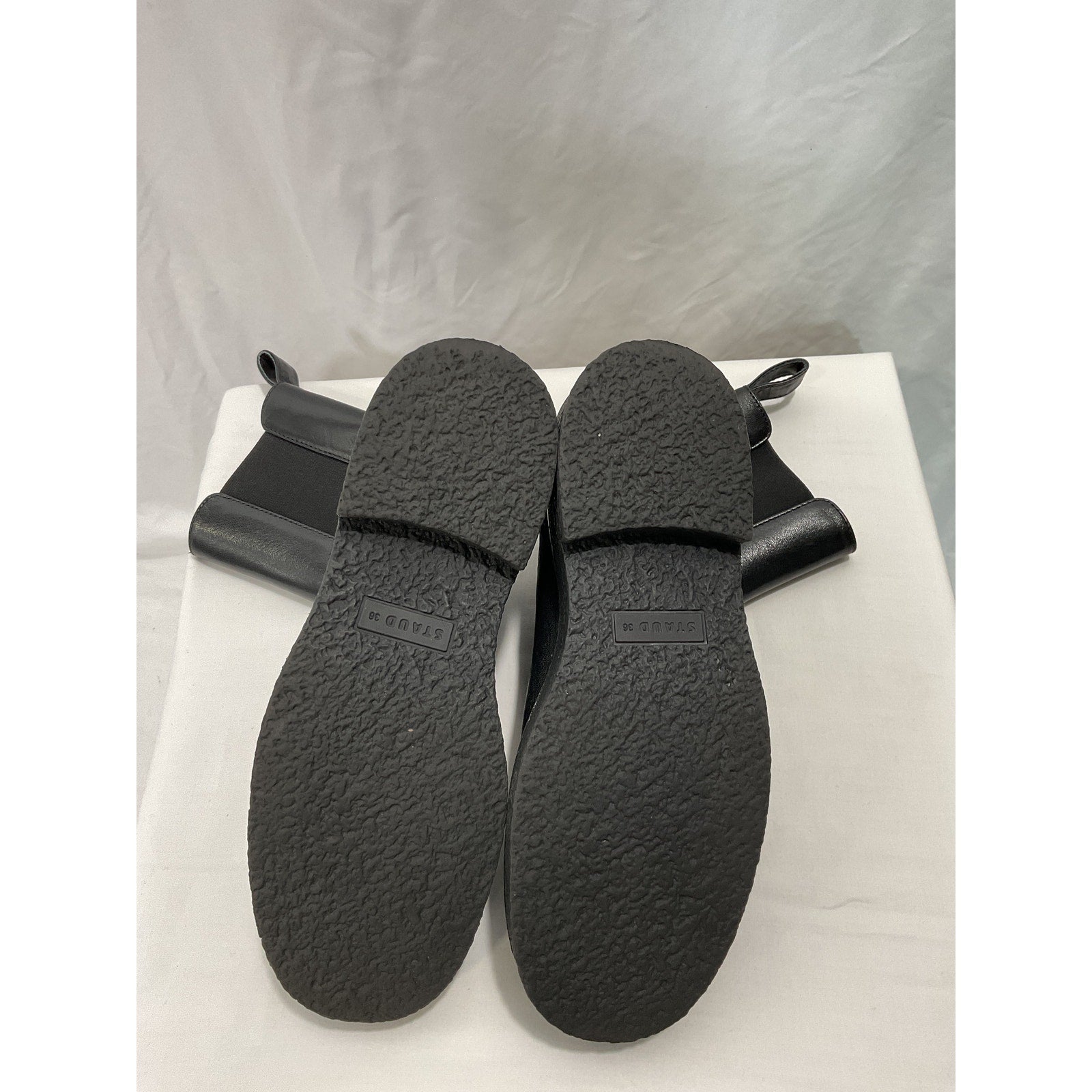 Staud 'Palamino' Black Leather Boots Size 6