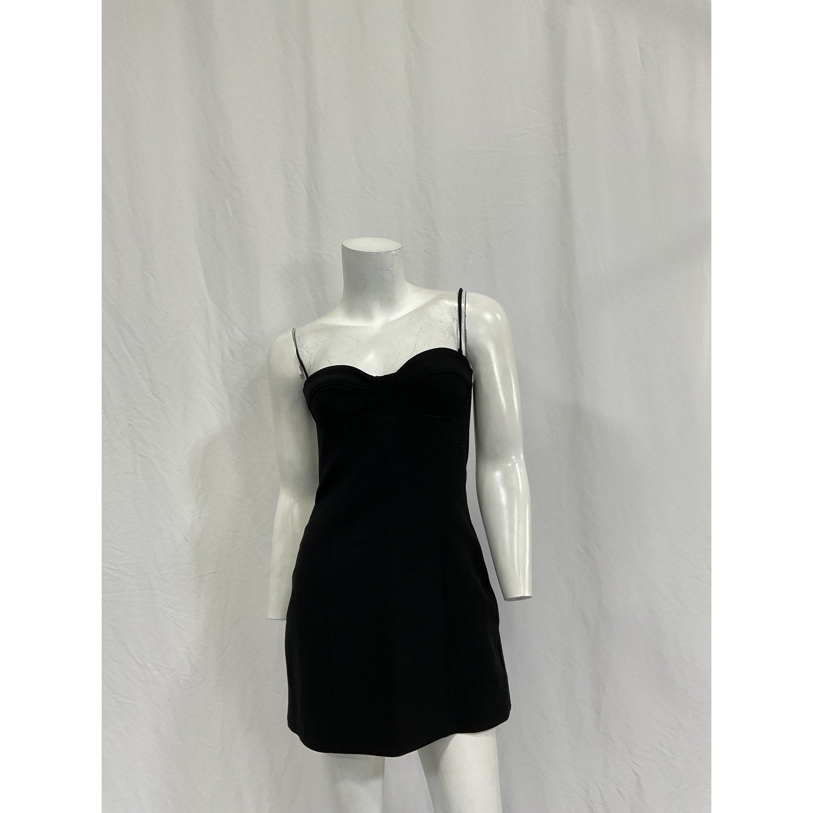 Shona Joy 'Irena' Black Polyester Strapless Bustier Mini Dress Size 2