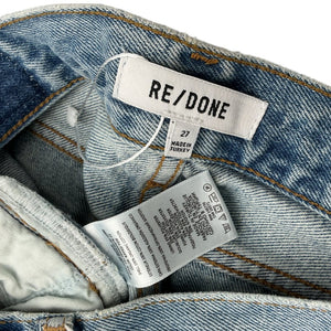 Re/Done Classic Blue Easy Straight Denim Jeans Size 27