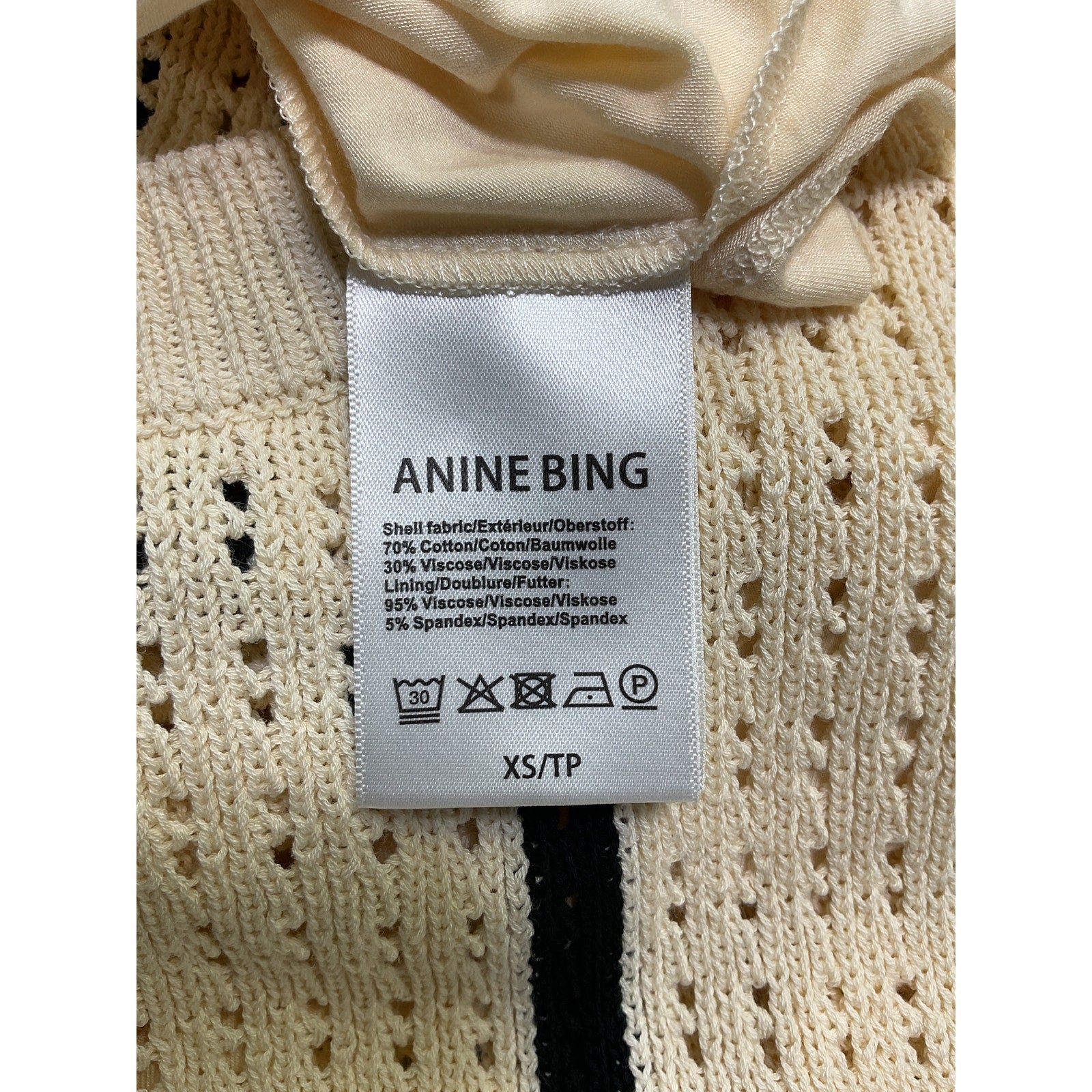 Anine Bing 'Lanie' White Cotton Dress Size XS - NWT