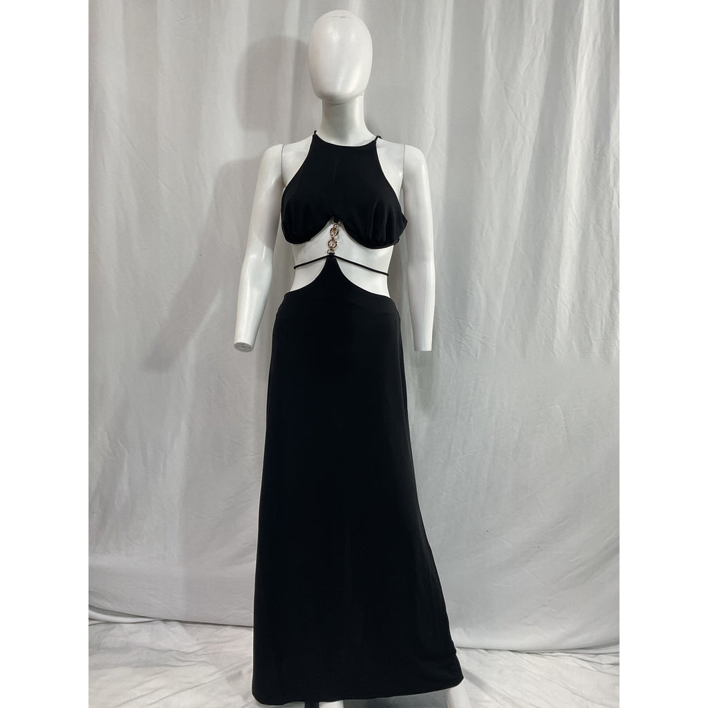 Lpa 'Elisa' Black Cut Out Maxi Dress Size S